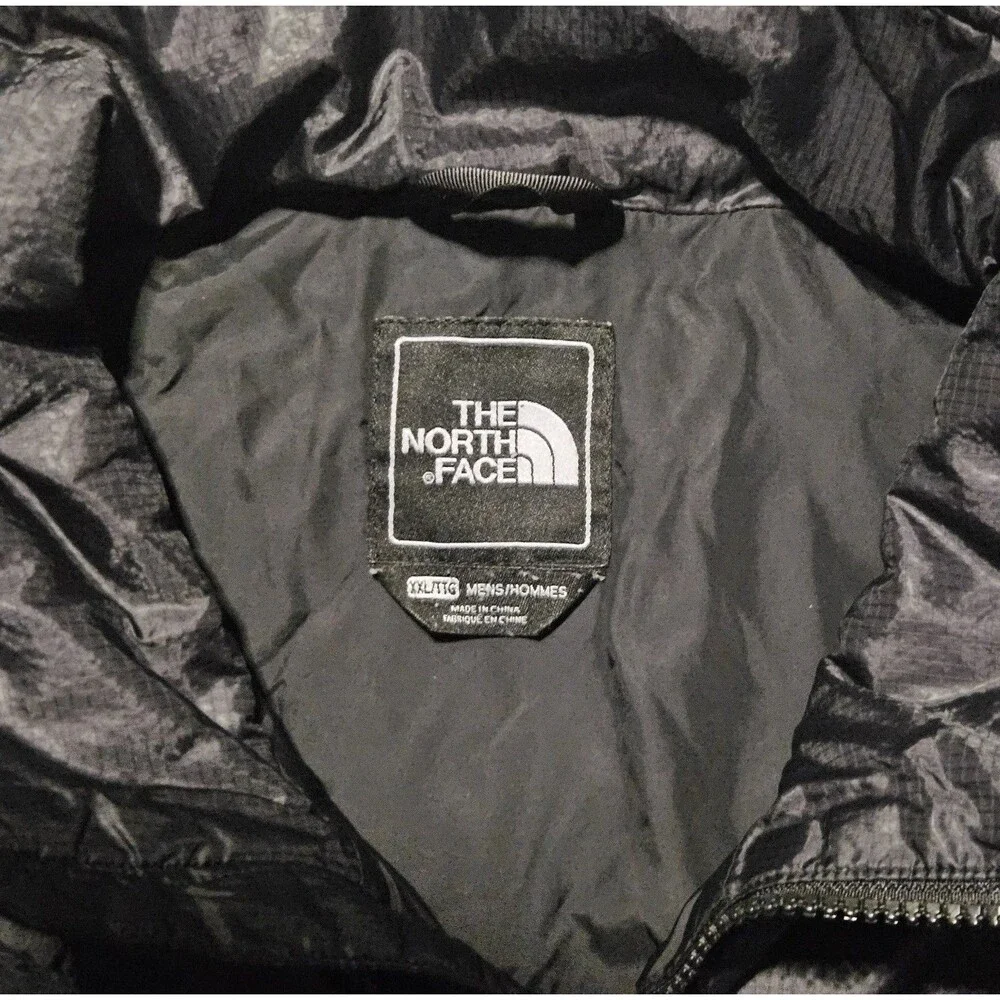 The North Face Black Light Weight Zip-Up Puffer Jacket Men's Size XXL